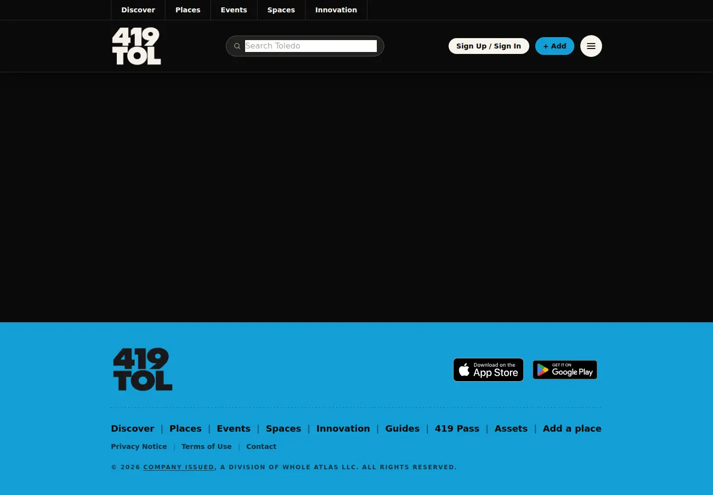 Screenshot of 419tol.com