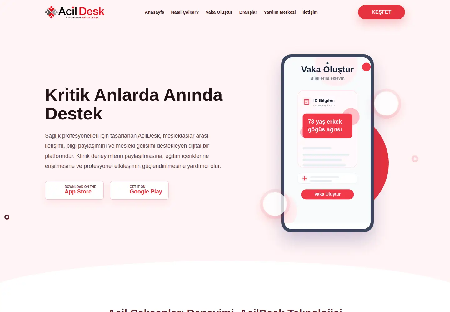 Screenshot of acildesk.com