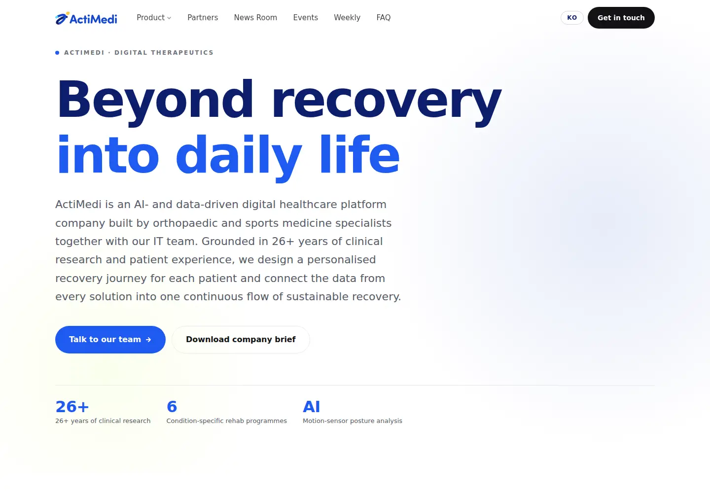 Screenshot of actimedi.com