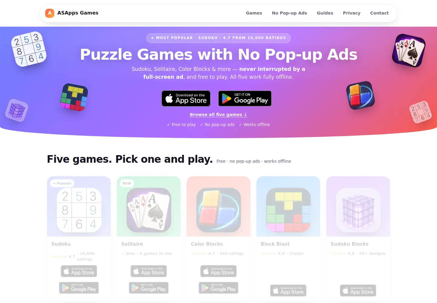 Screenshot of asappsgames.com