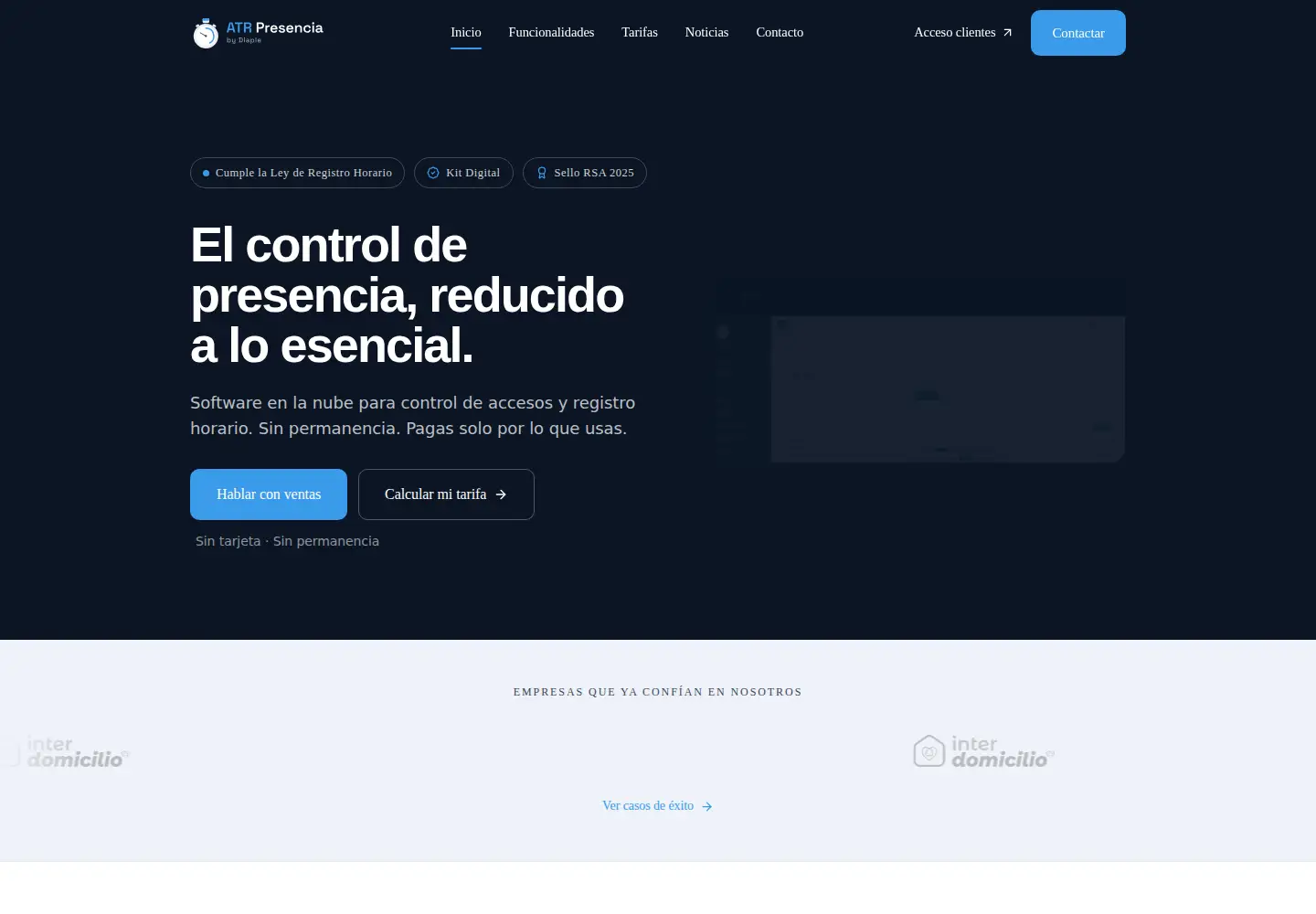 Screenshot of atrpresencia.com