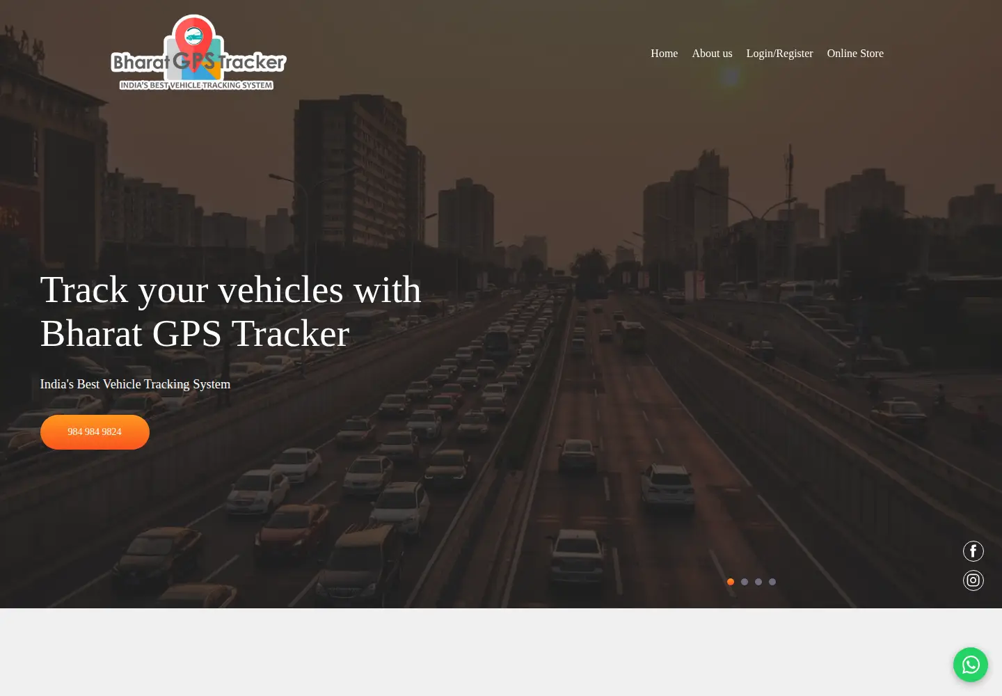 Screenshot of bharatgpstracker.com