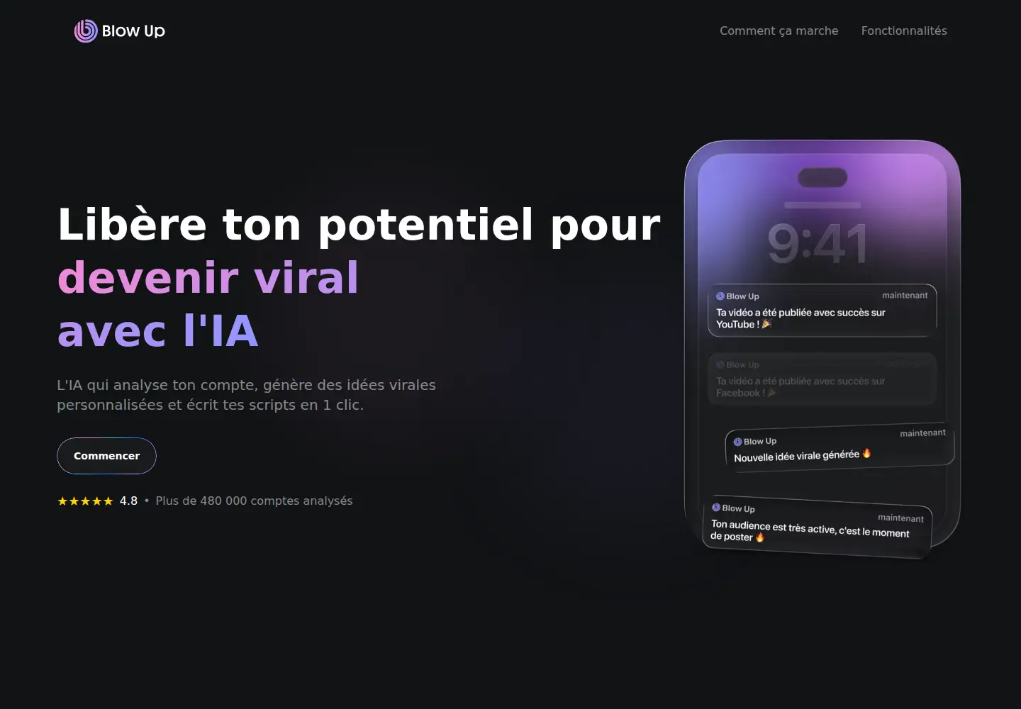 Screenshot of blowup-app.com