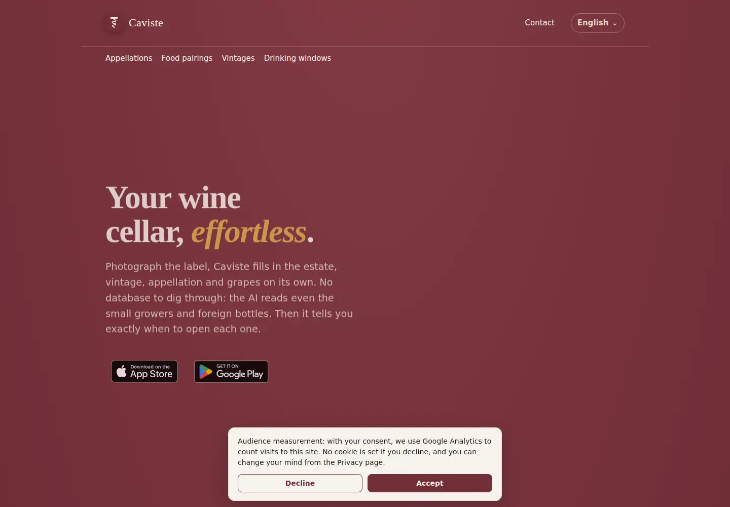 Screenshot of cavisteapp.com