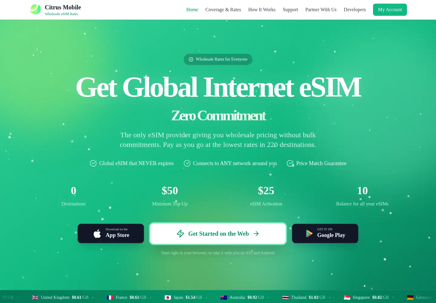 Screenshot of citrusmobile.com