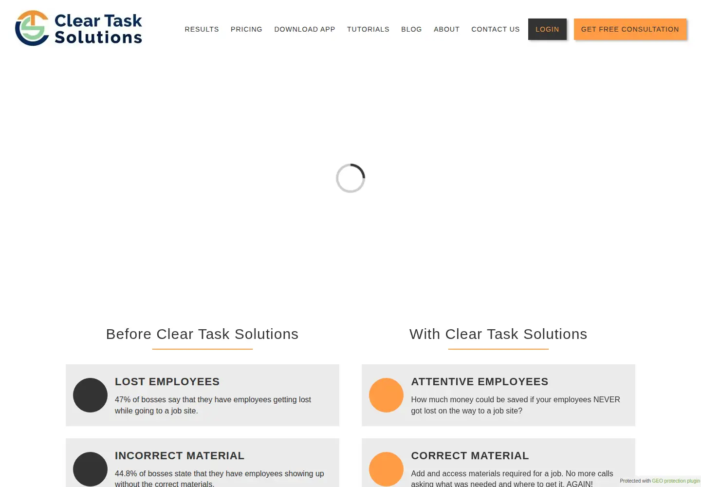 Screenshot of cleartasksolutions.com