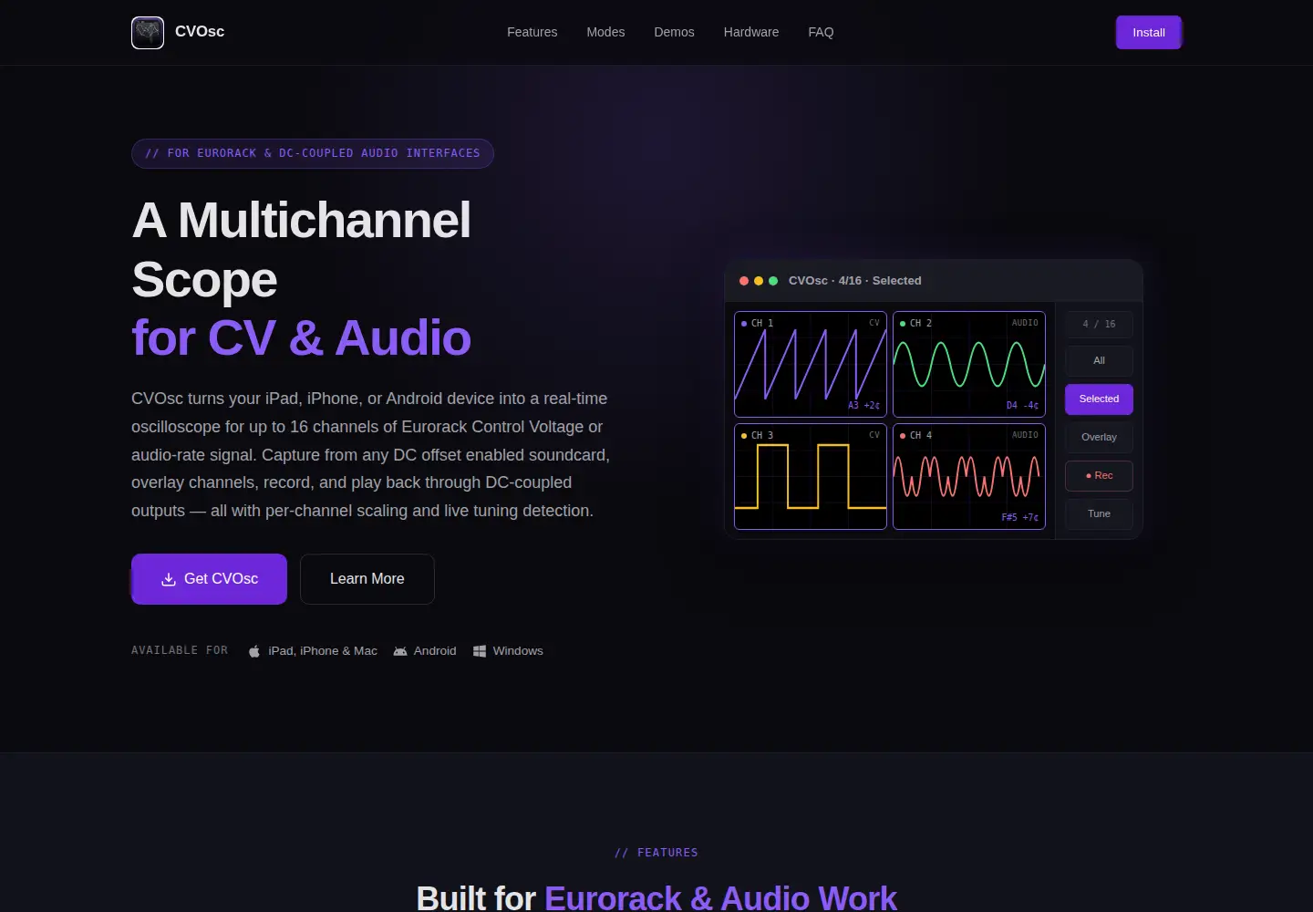 Screenshot of cvosc.com