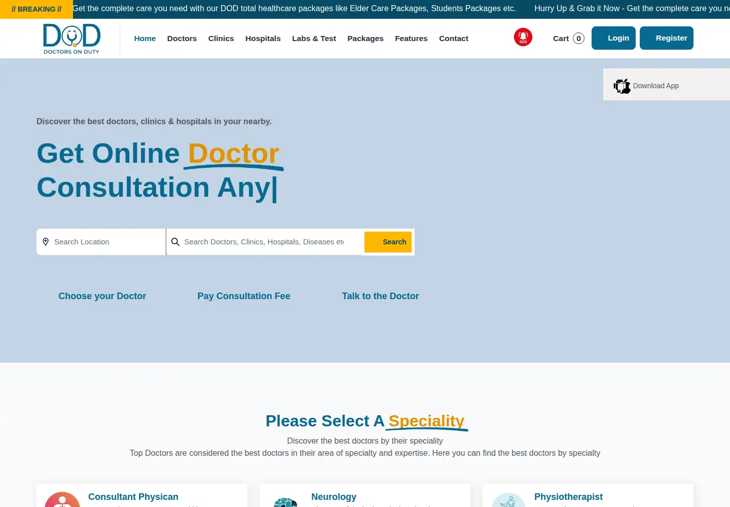 Screenshot of dodind.com
