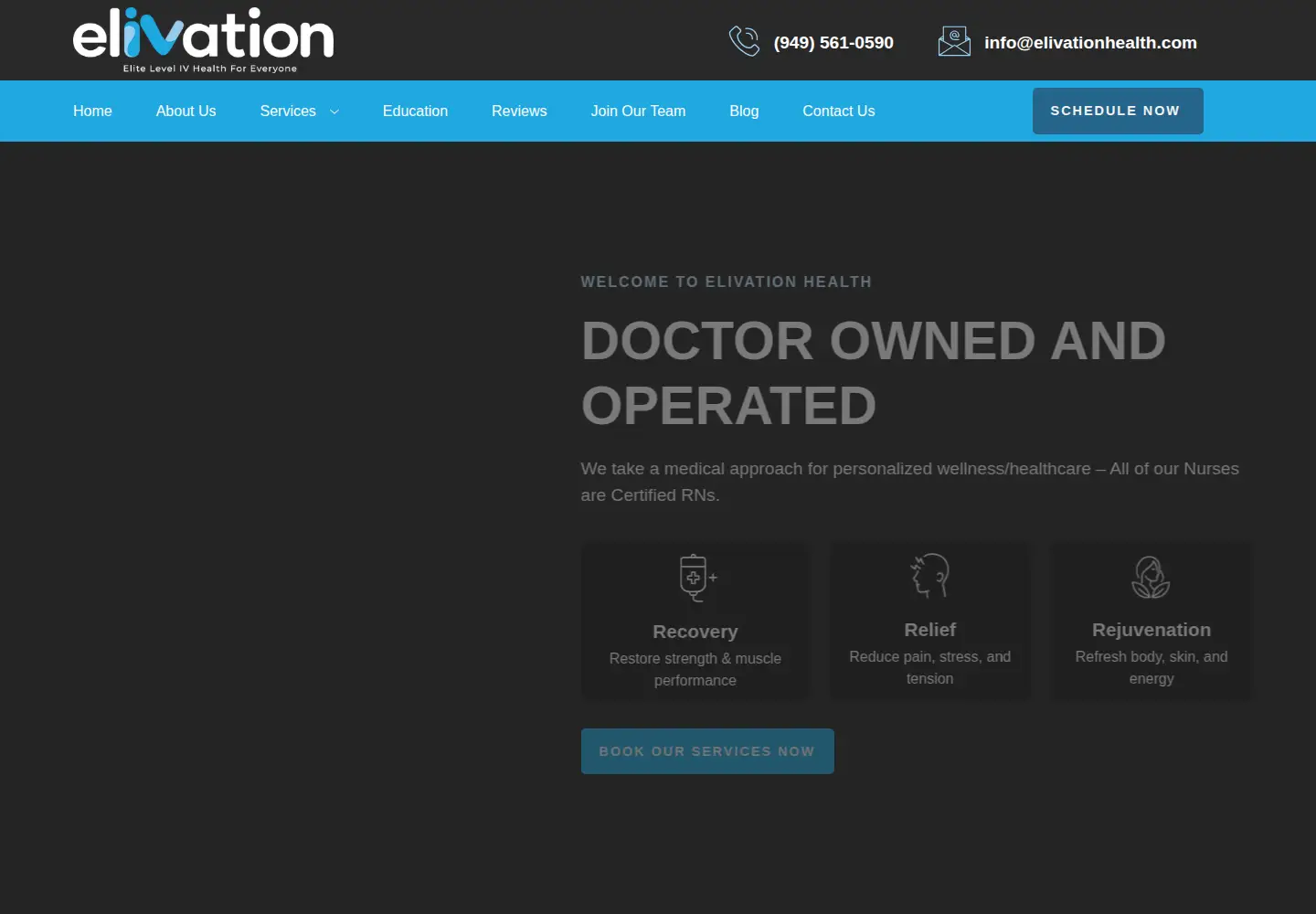 Screenshot of elivationhealth.com