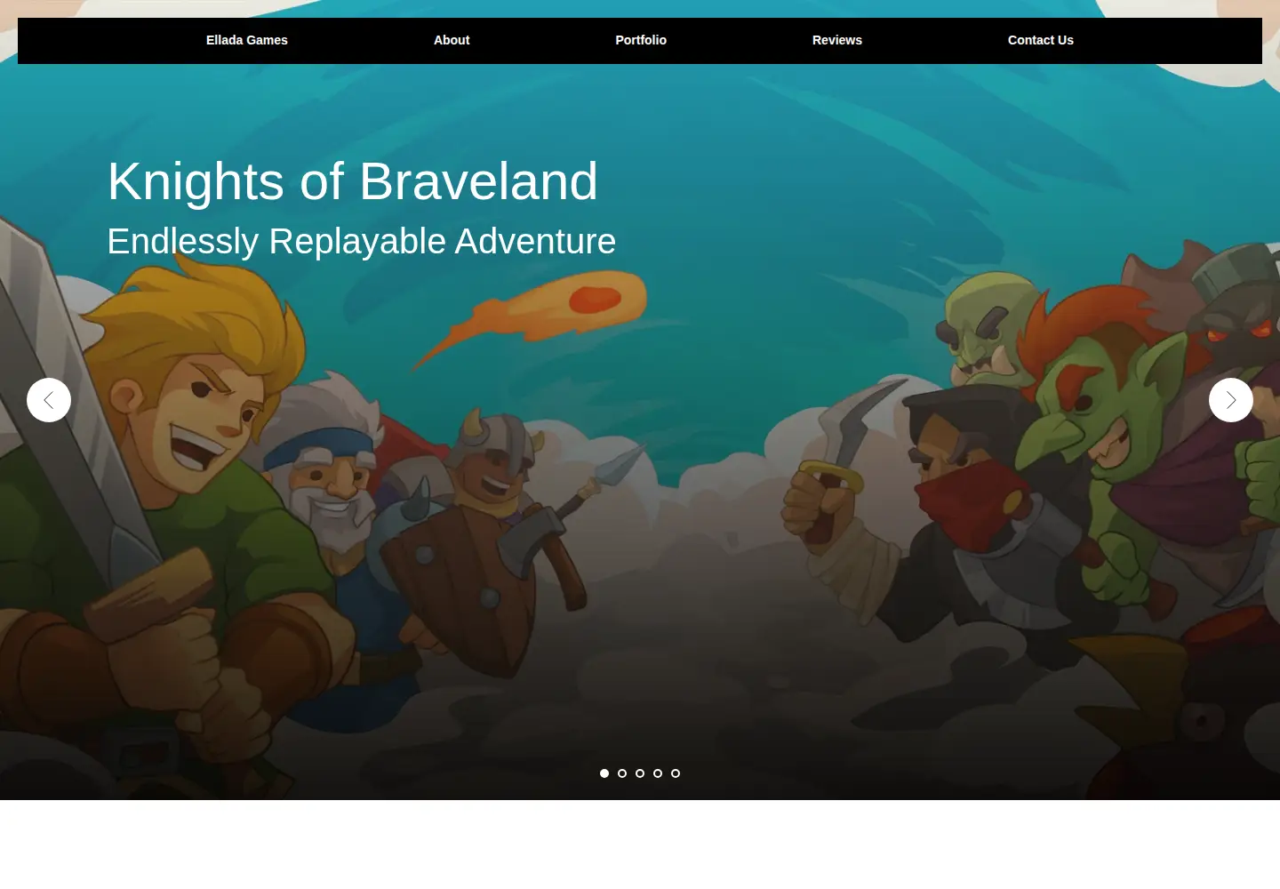 Screenshot of elladagames.com