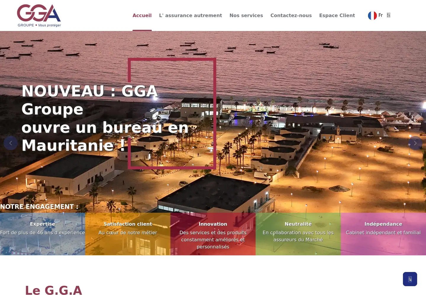 Screenshot of gga-groupe.com
