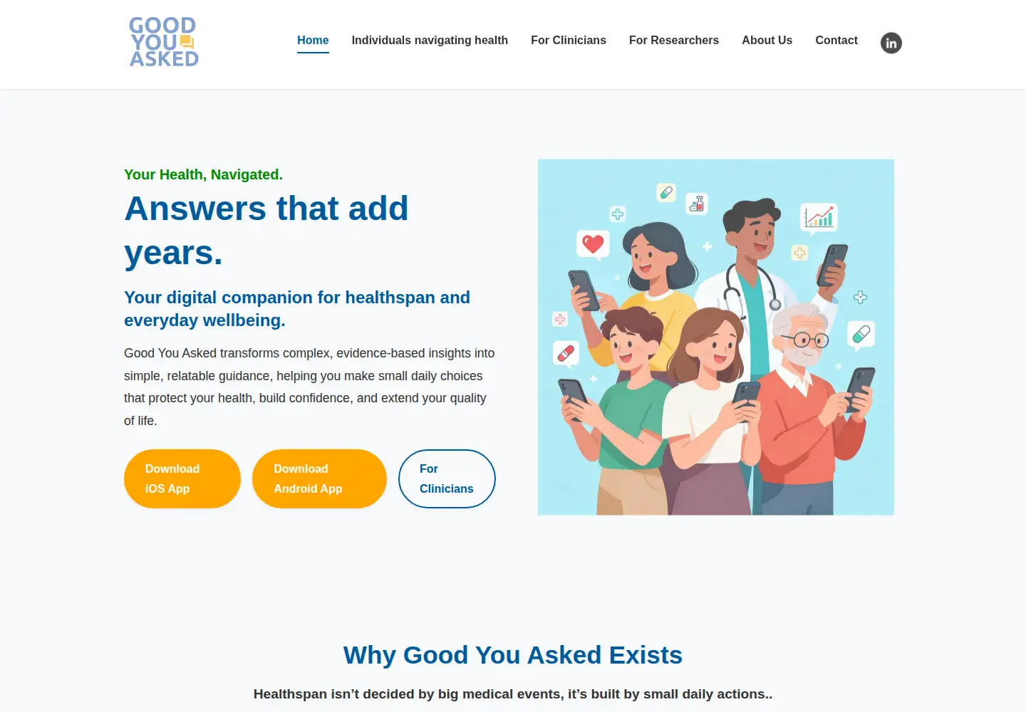 Screenshot of goodyouasked.com