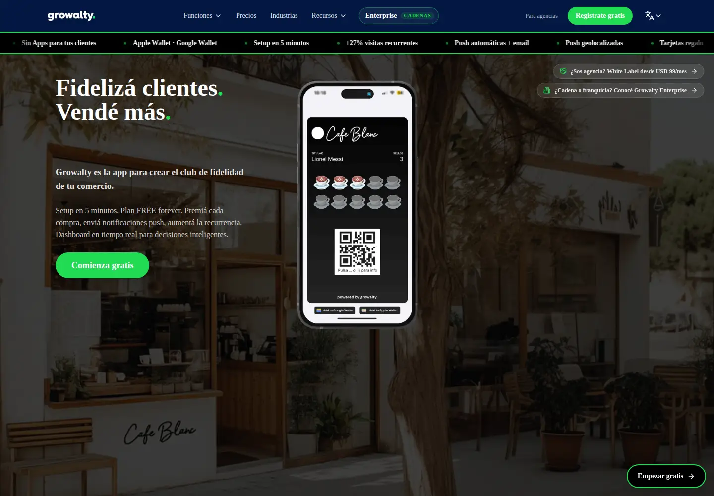 Screenshot of growalty.com