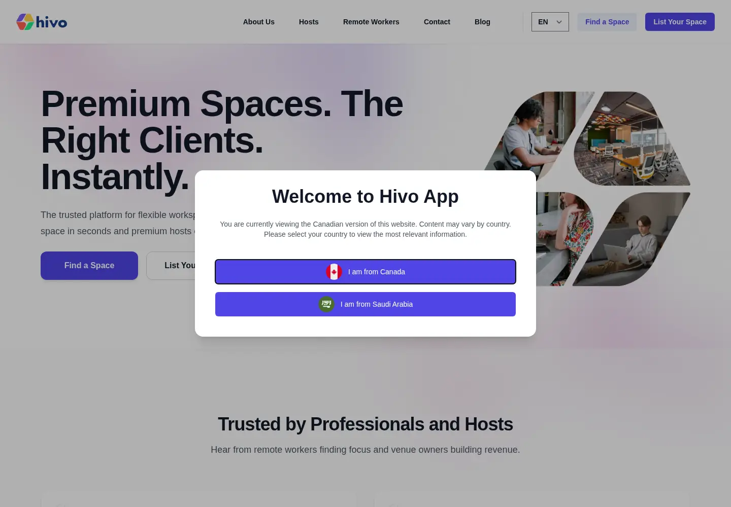 Screenshot of hivoapp.com