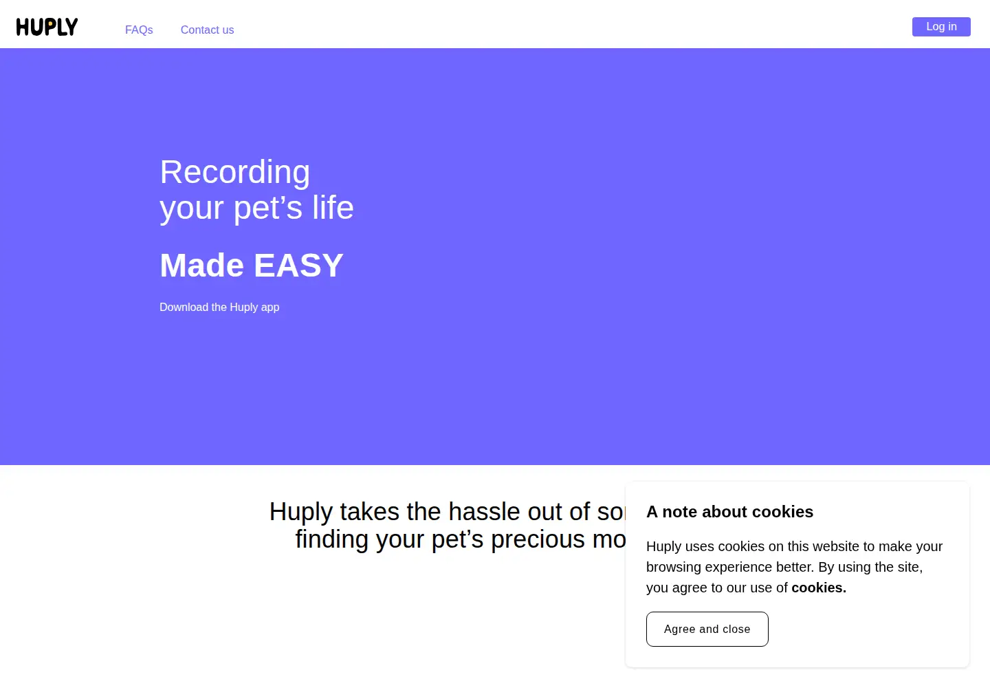 Screenshot of huply.com