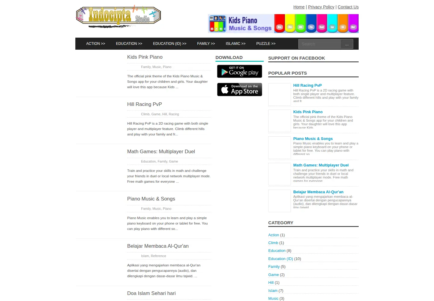 Screenshot of indocipta.com