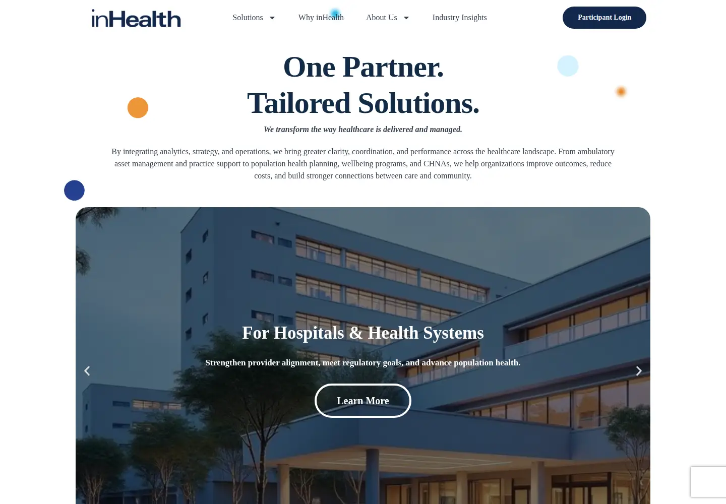 Screenshot of inhealth4change.com
