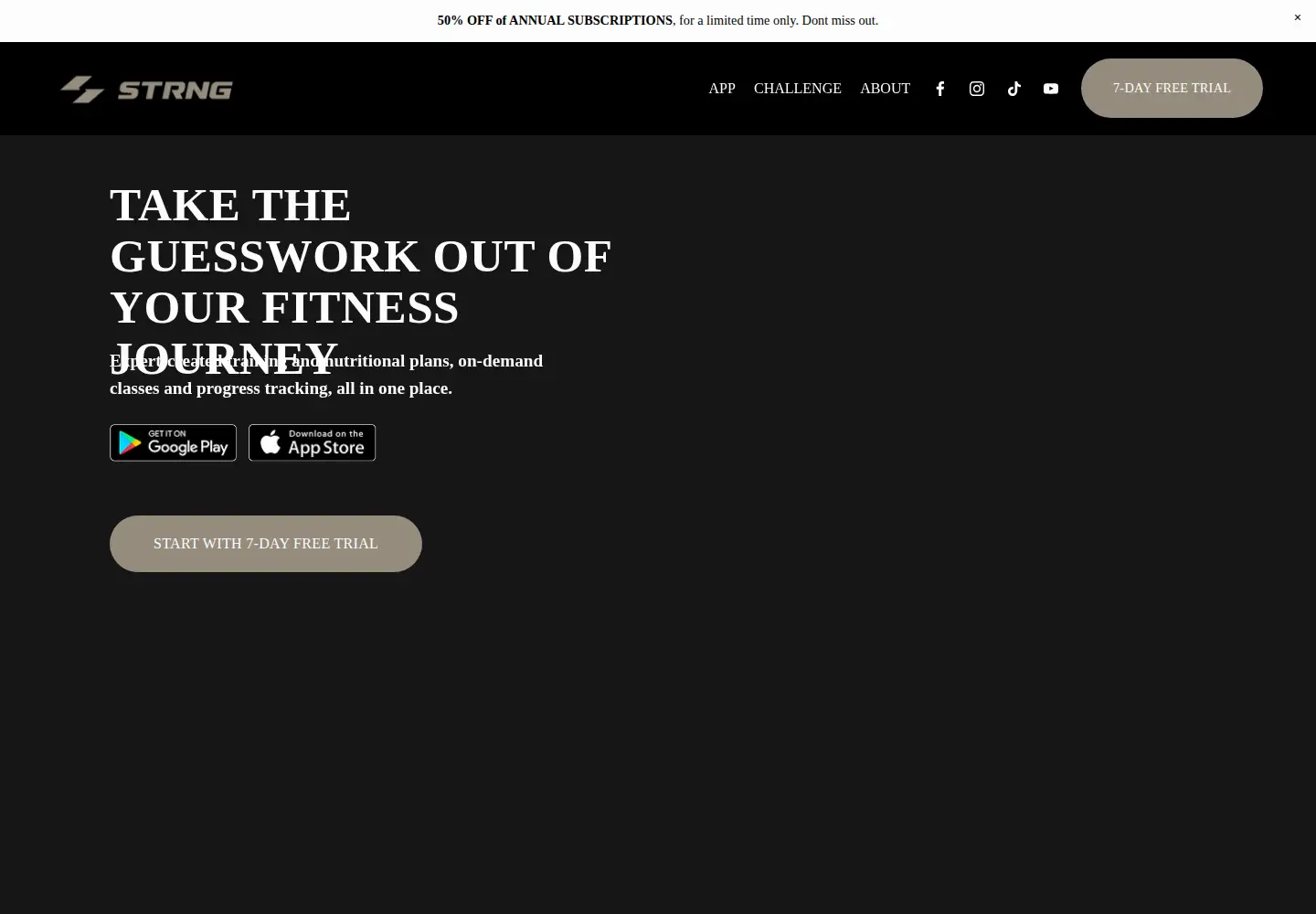 Screenshot of joinstrng.com
