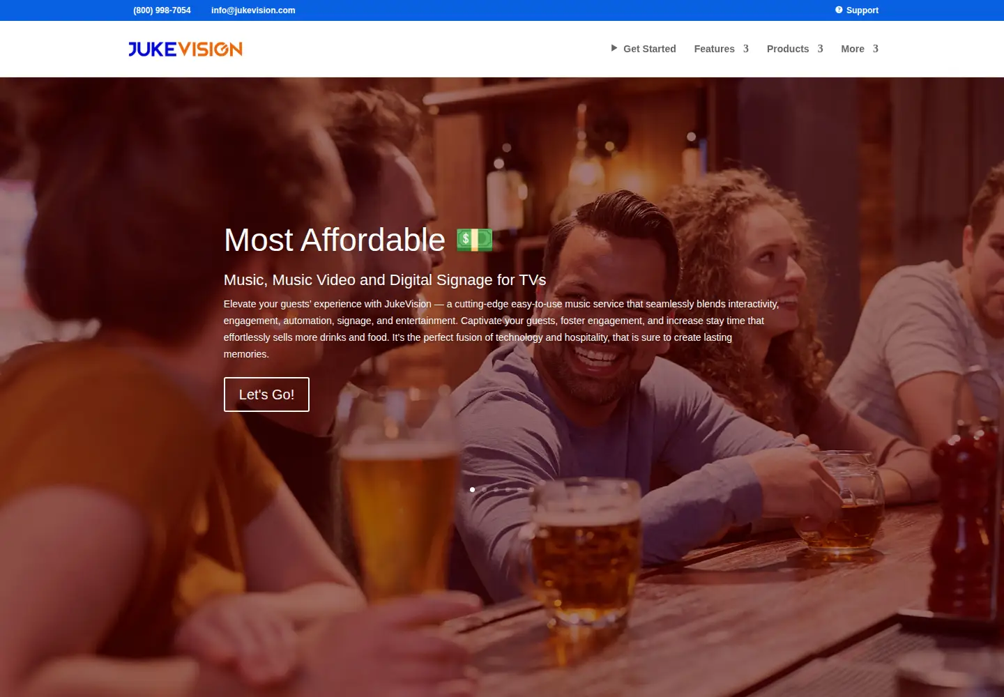 Screenshot of jukevision.com
