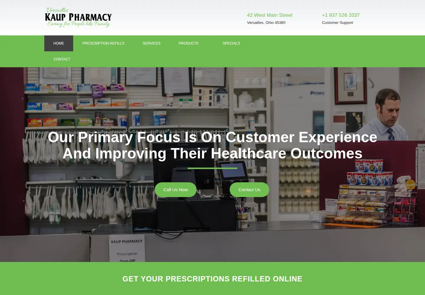 Screenshot of kauppharmacyversailles.com