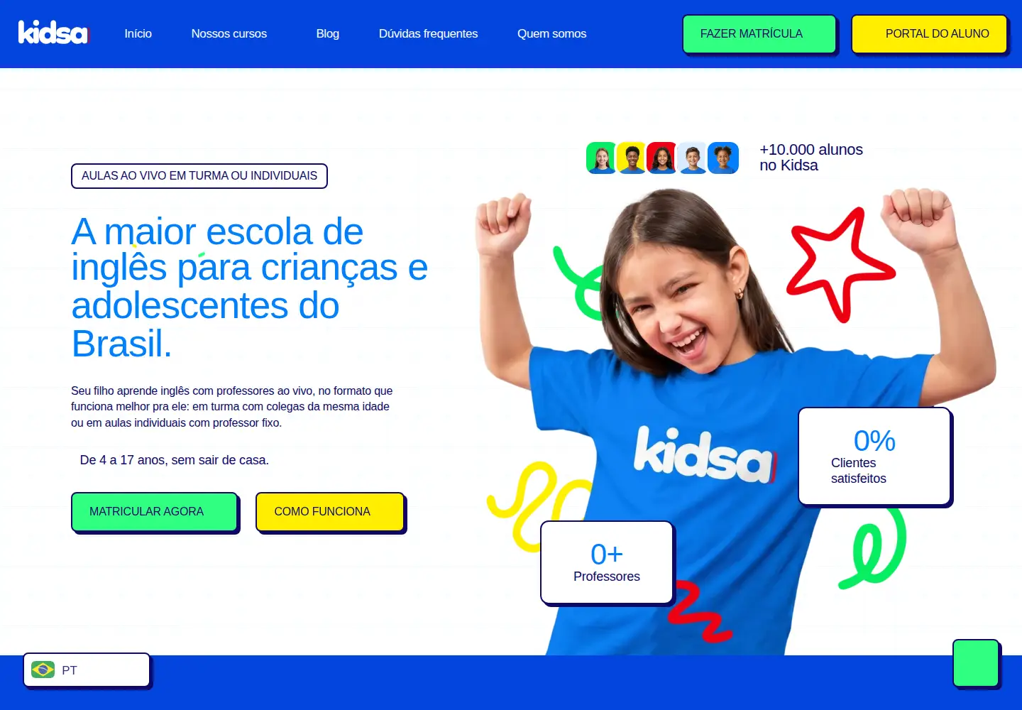 Screenshot of kidsa.com