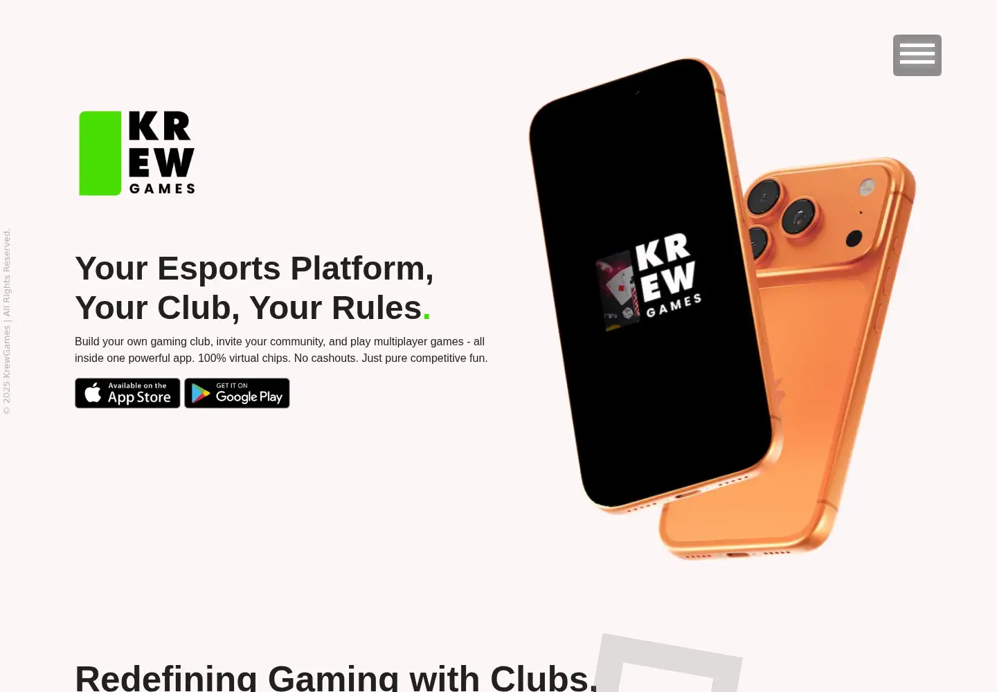 Screenshot of krewgames.com