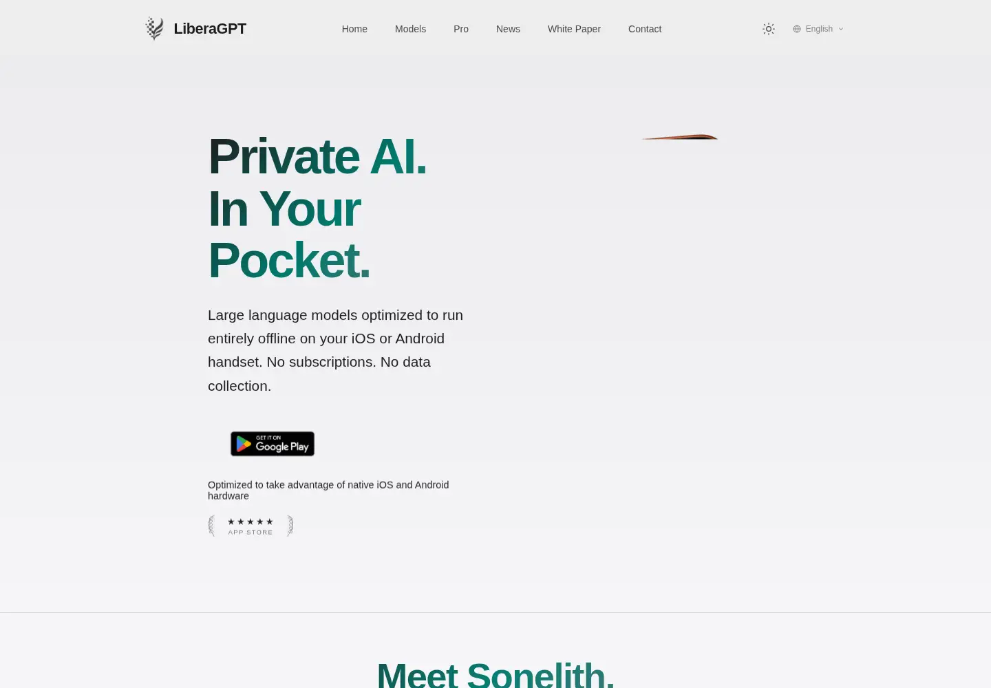 Screenshot of liberagpt.com