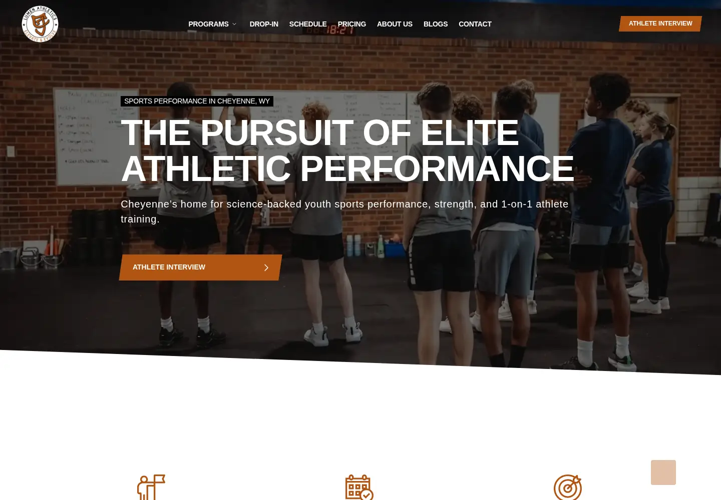 Captured homepage of lumenathletics307.com in the current scan