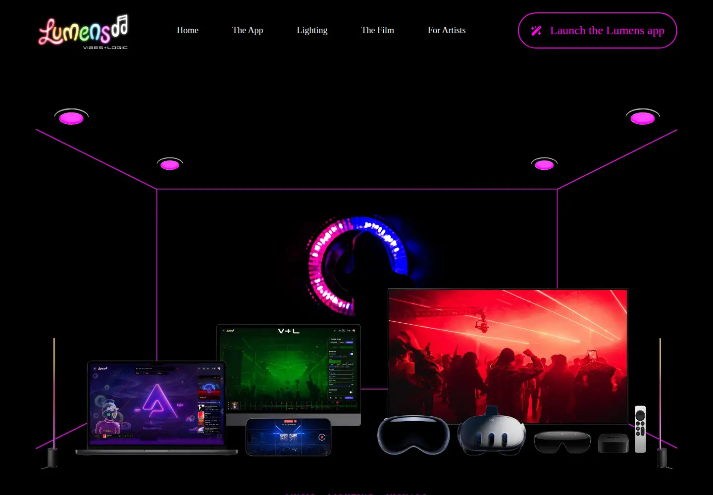 Captured homepage of lumensmusic.com in the current scan