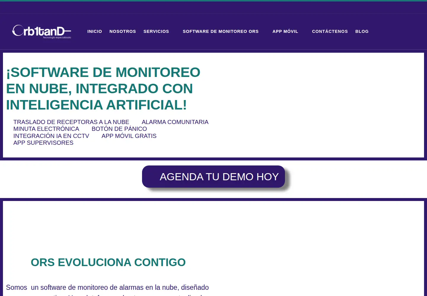 Screenshot of orbitand.com