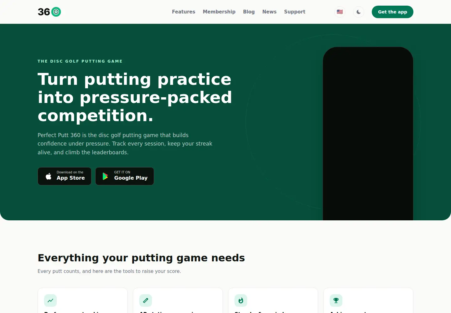 Screenshot of perfectputt360.com