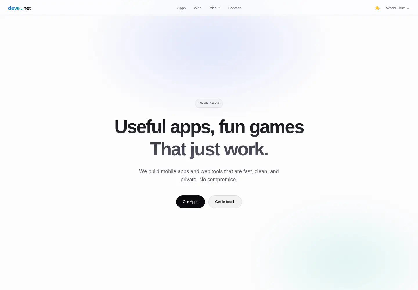 Screenshot of deve.net