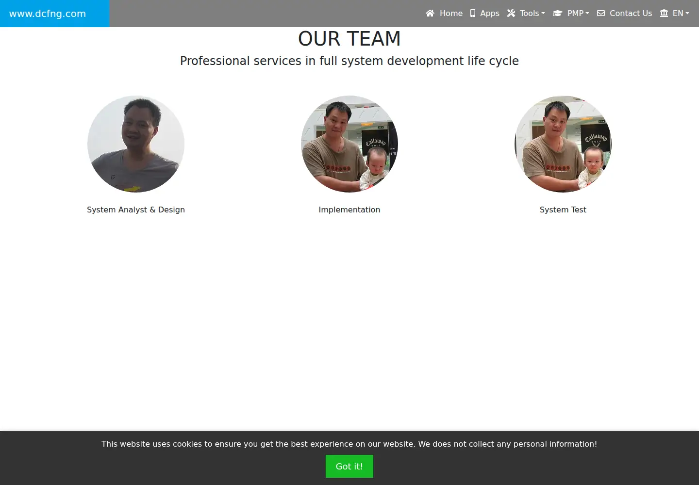 Screenshot of dcfng.com