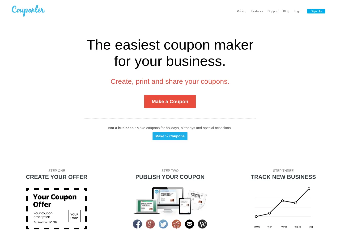 Screenshot of couponler.com