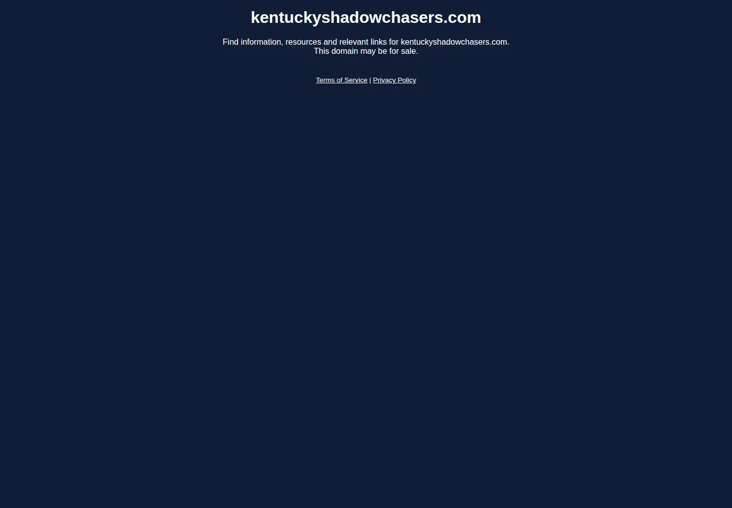 Screenshot of kentuckyshadowchasers.com