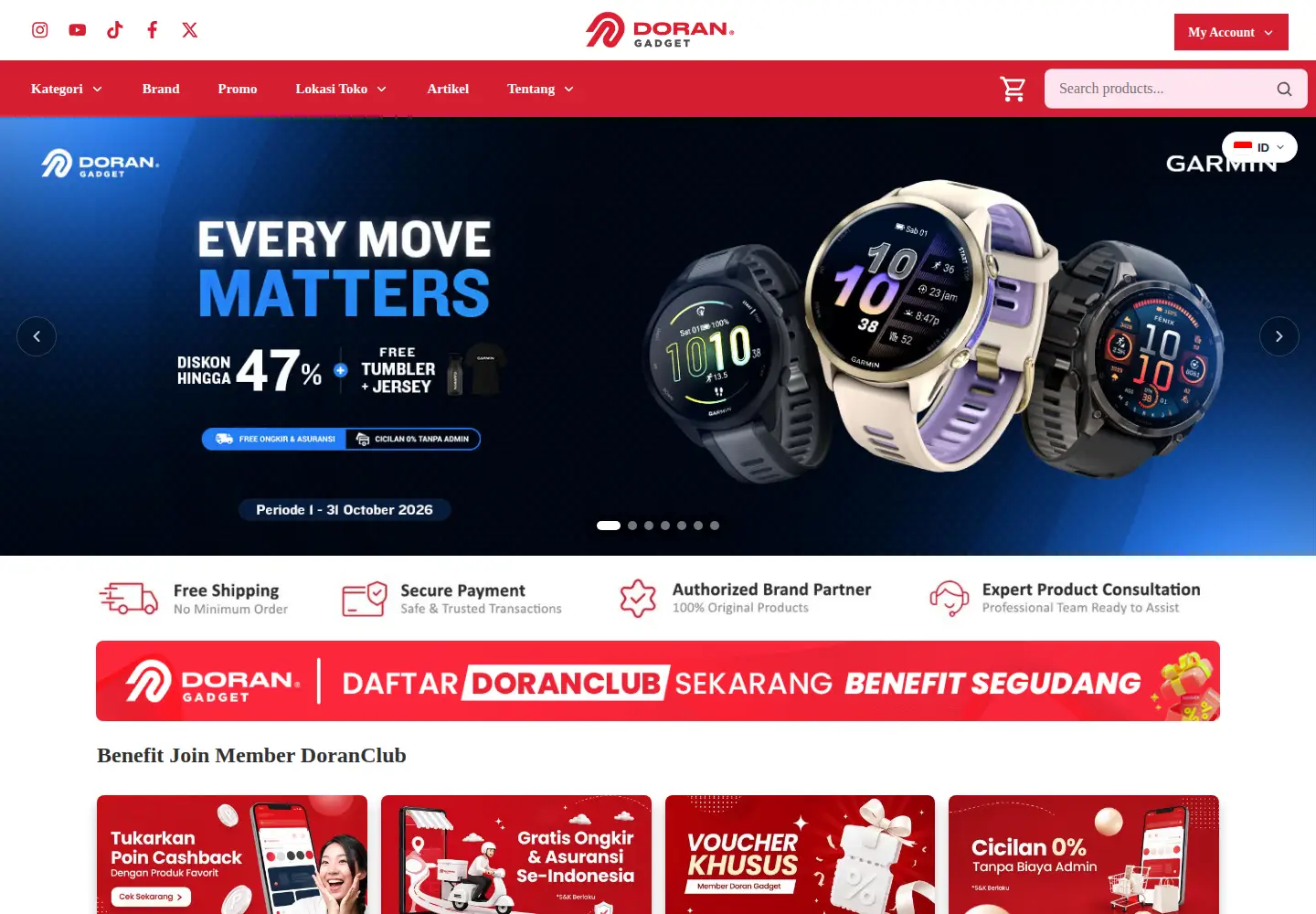 Screenshot of dorangadget.com