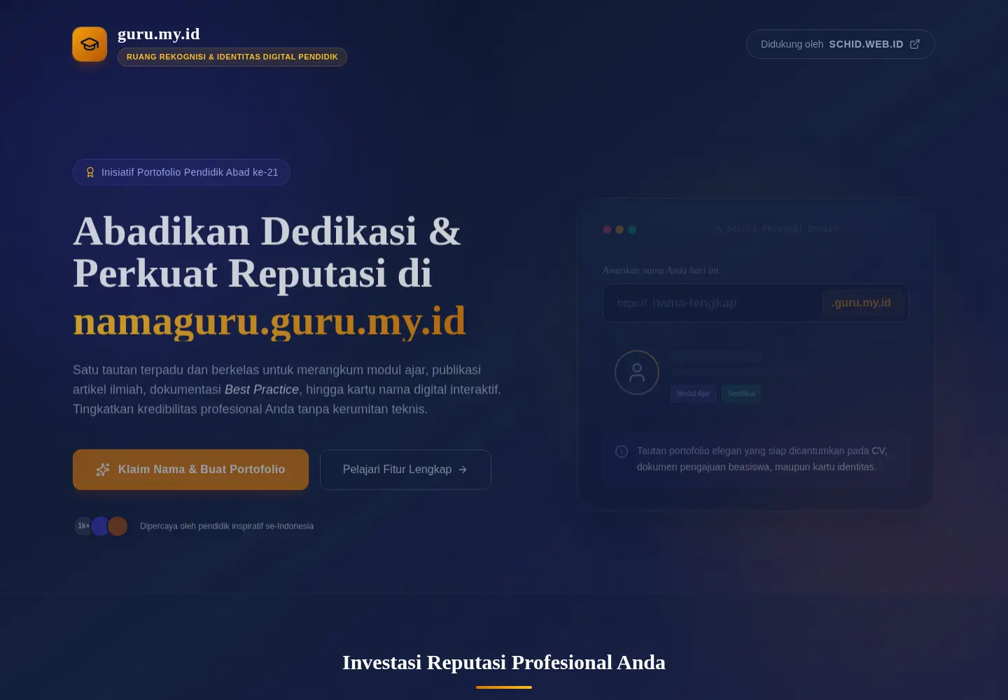 Screenshot of guru.my.id