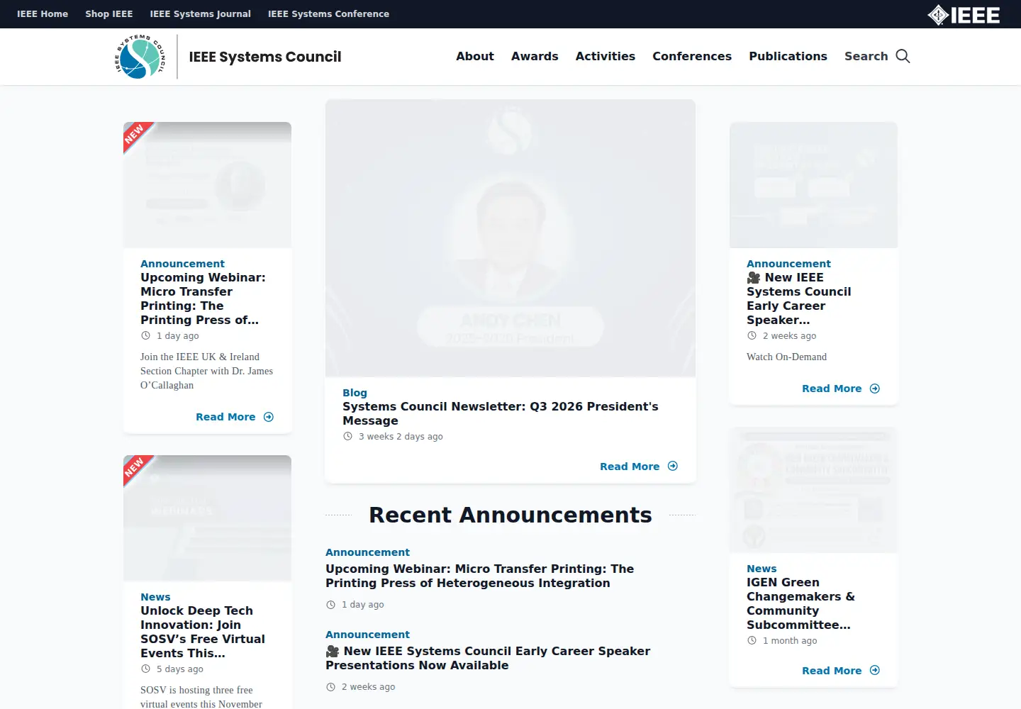 Screenshot of ieeesystemscouncil.org