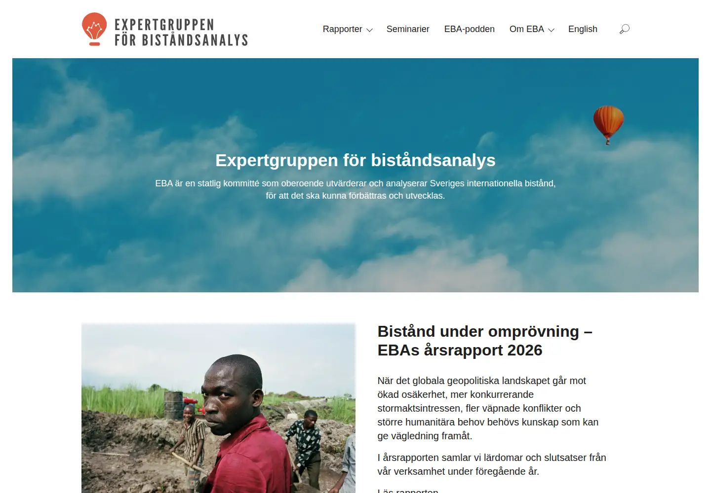 Screenshot of eba.se