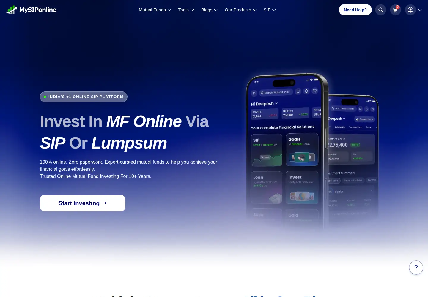 Screenshot of mysiponline.com
