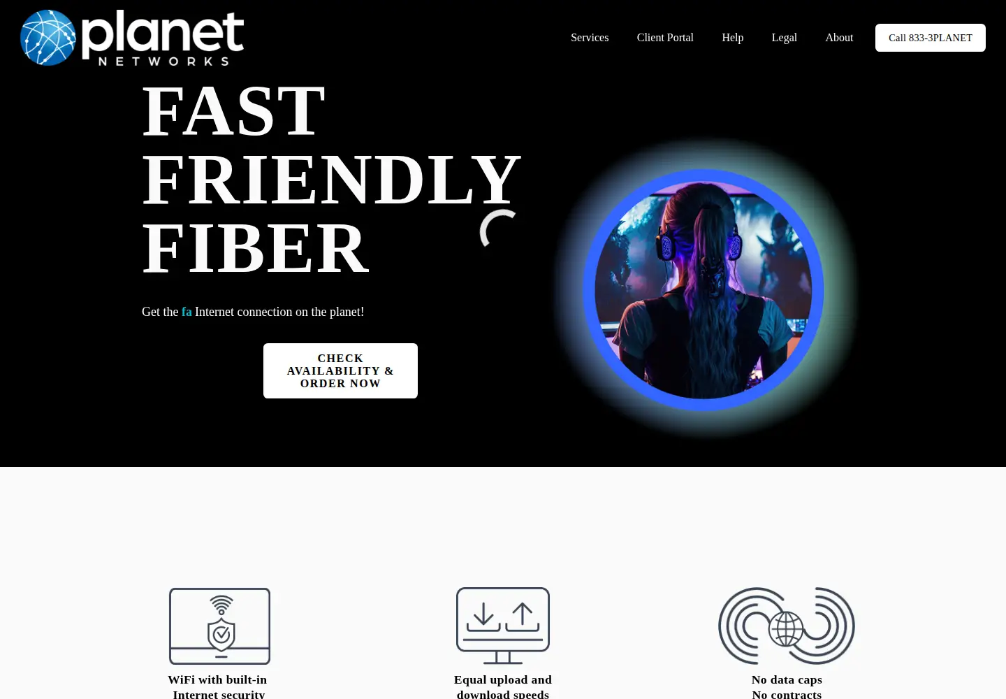 Screenshot of planet.net