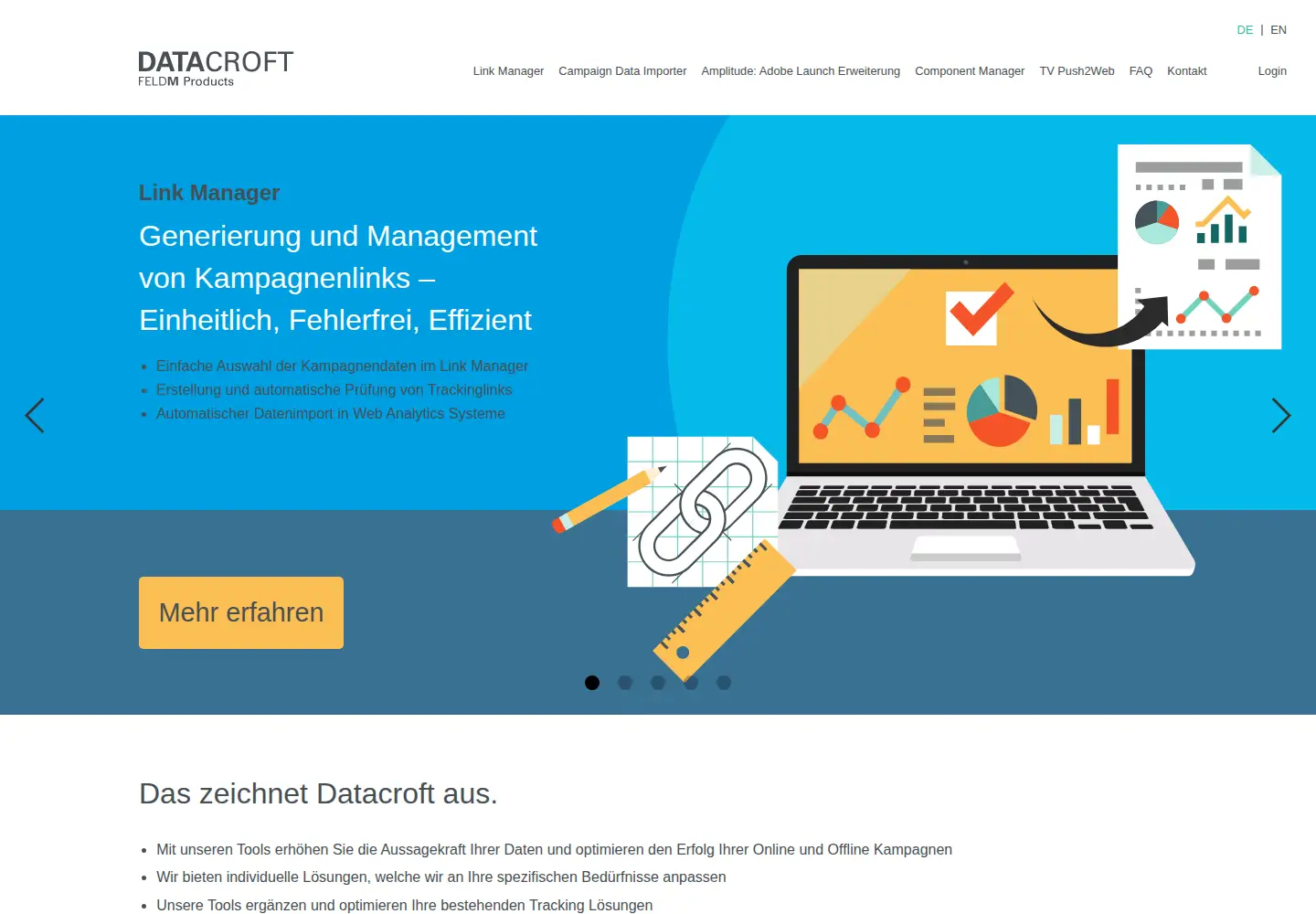 Screenshot of datacroft.de