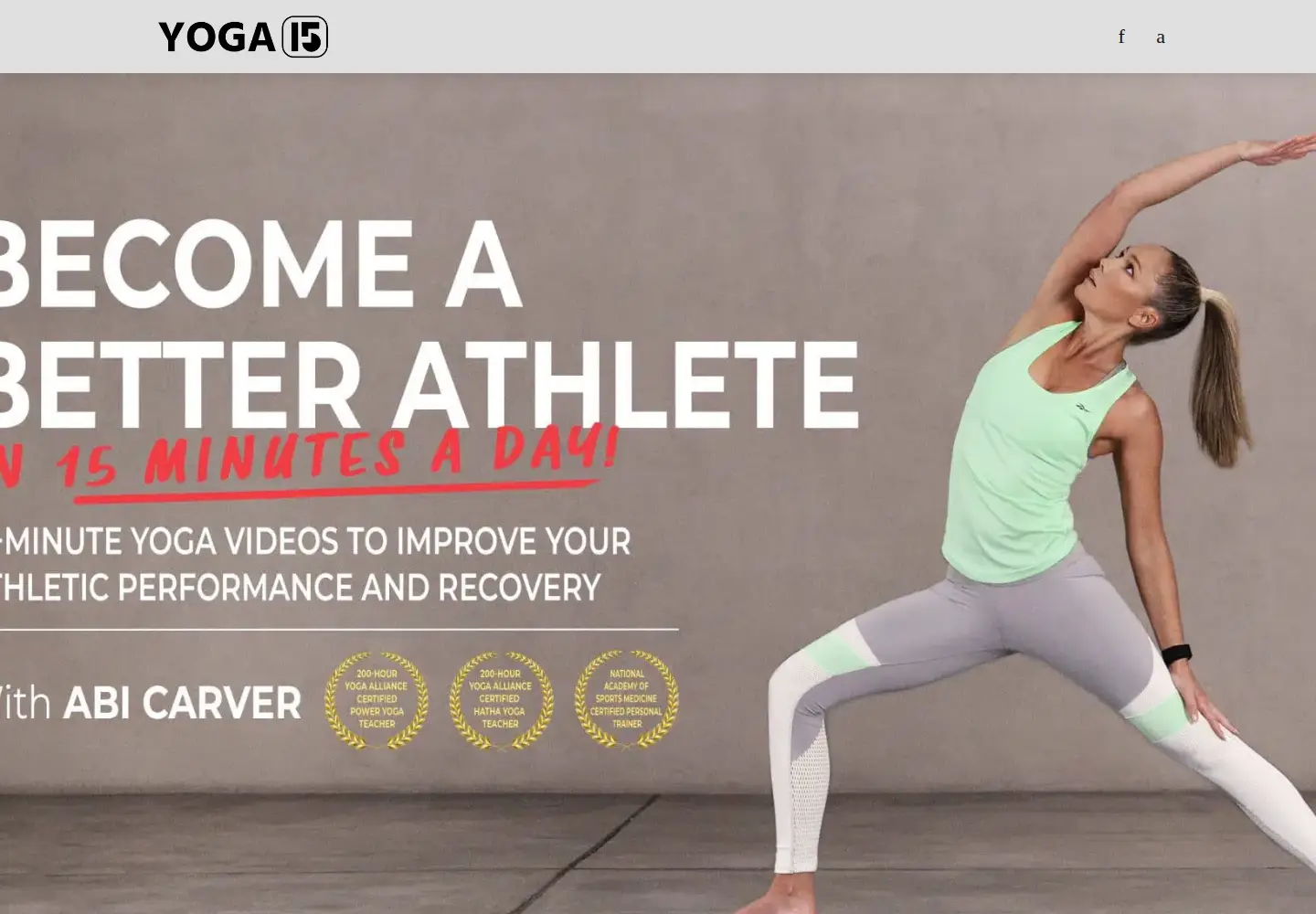 Screenshot of yoga15.com