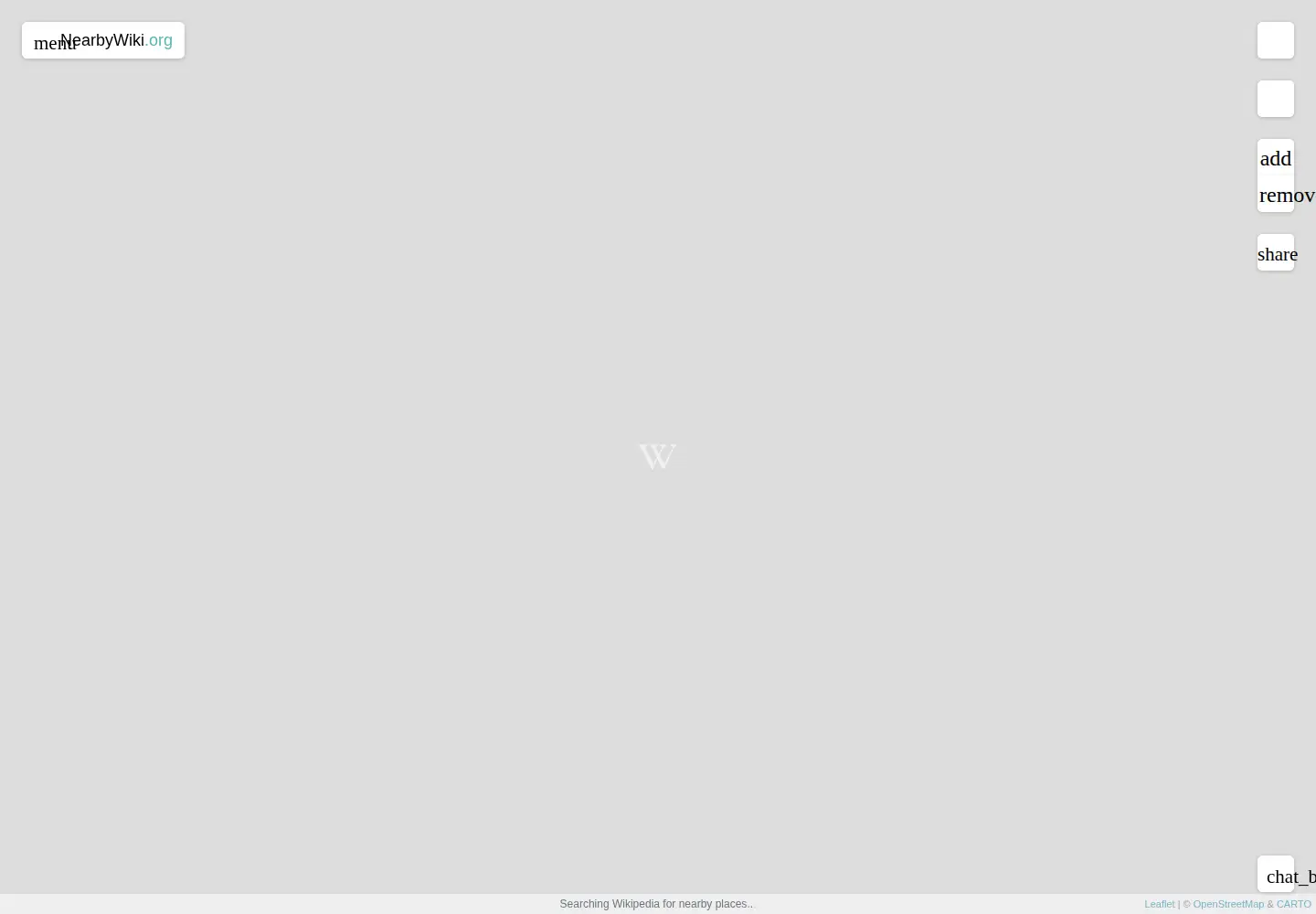 Screenshot of nearbywiki.org