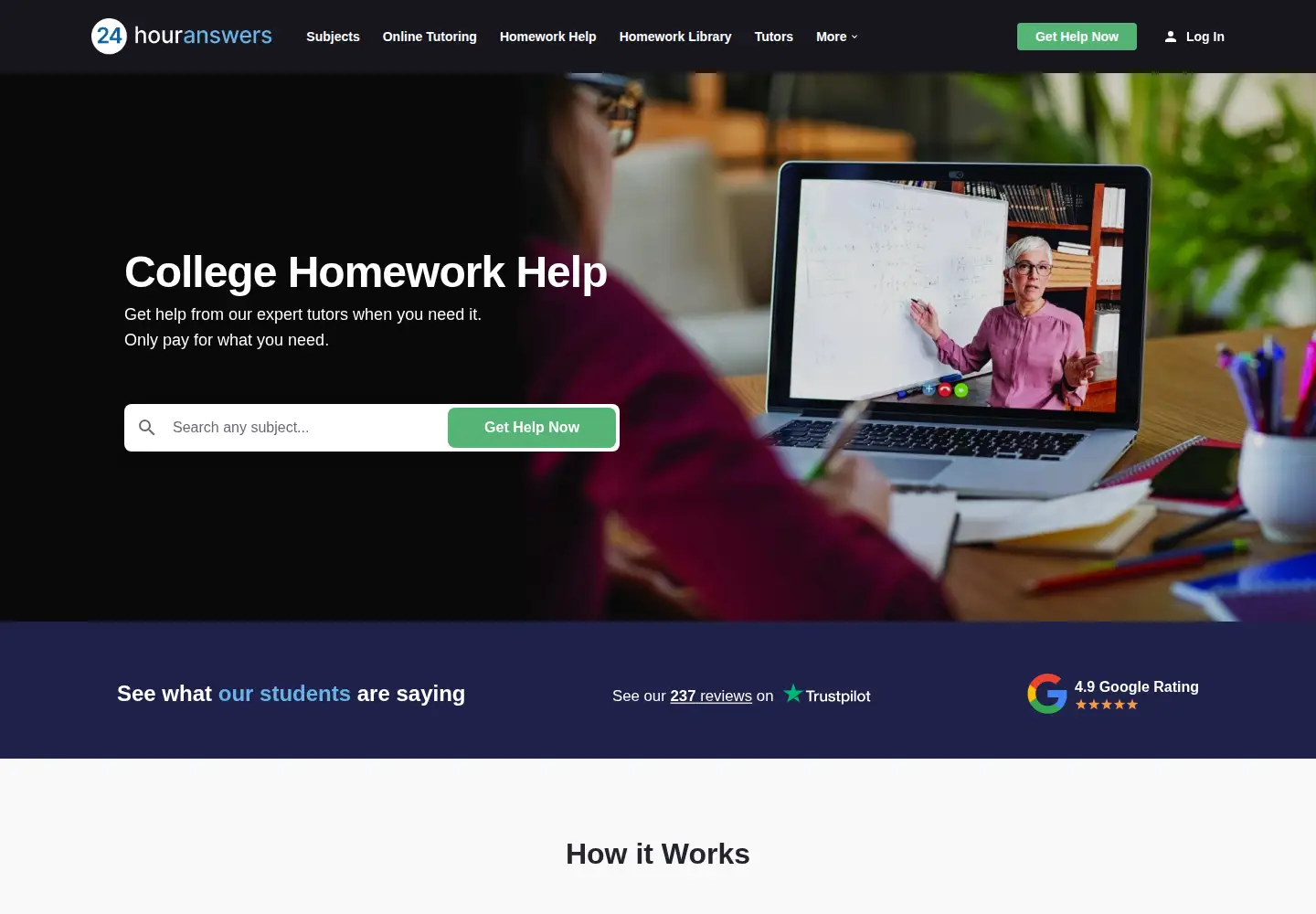 Screenshot of 24houranswers.com