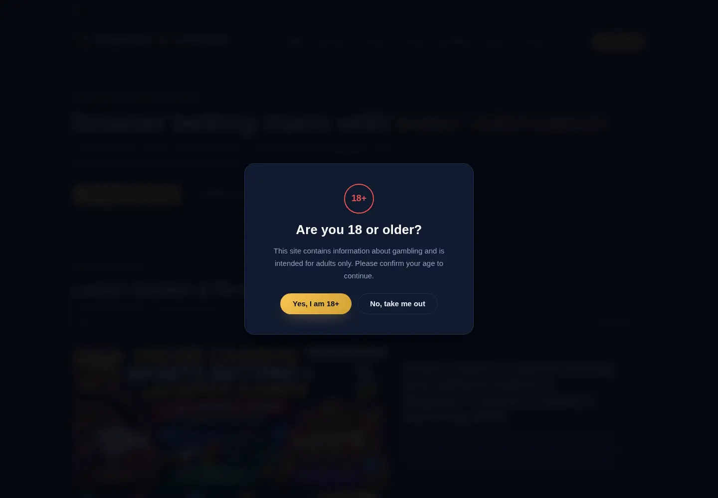 Captured homepage of gamblingonlinebetting.com in the current scan