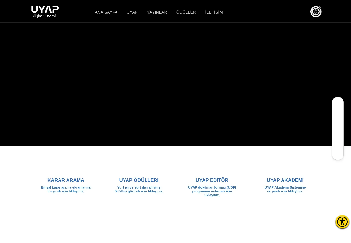 Screenshot of uyap.gov.tr