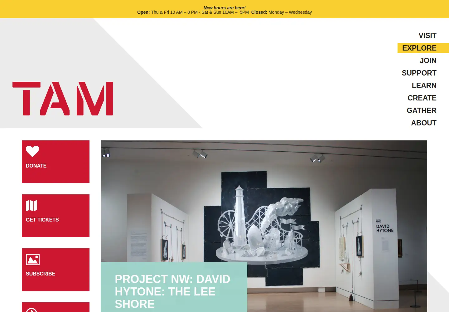 Screenshot of tacomaartmuseum.org