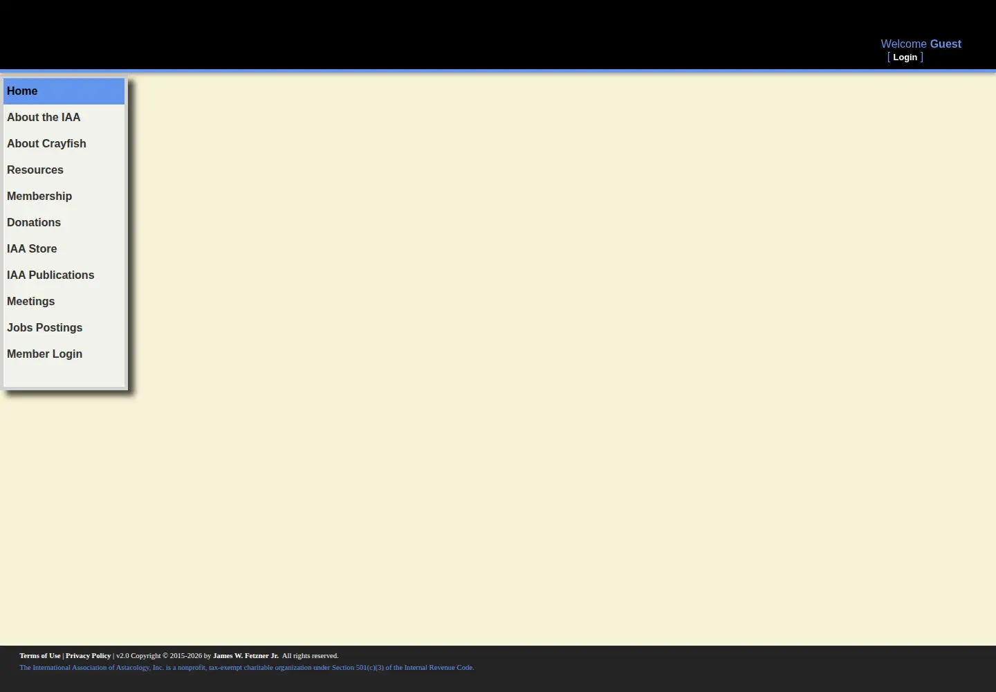 Screenshot of astacology.org