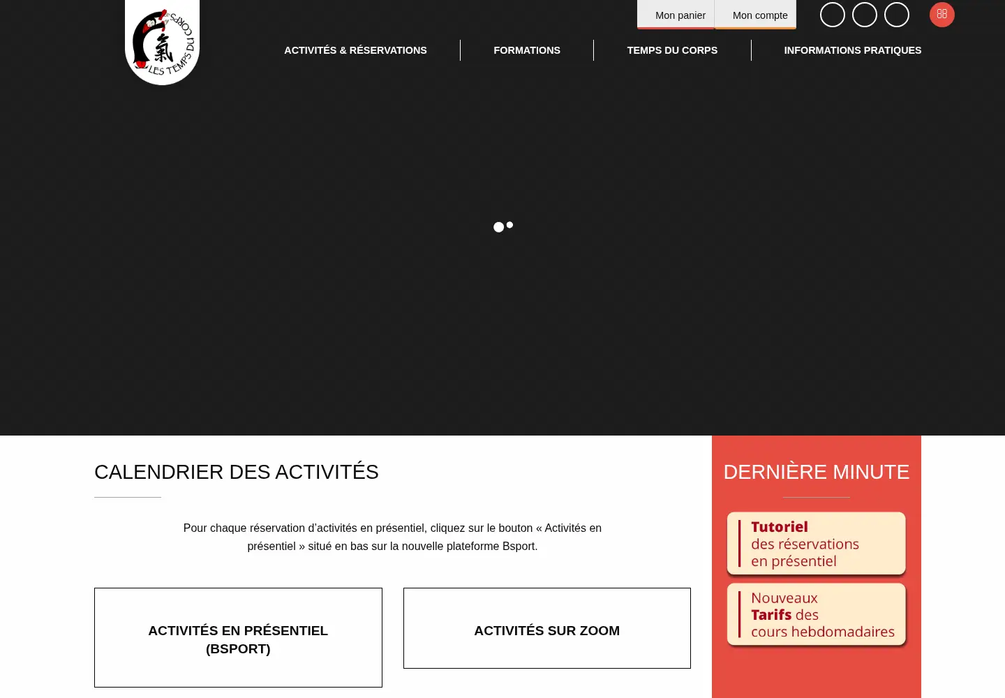 Screenshot of tempsducorps.org